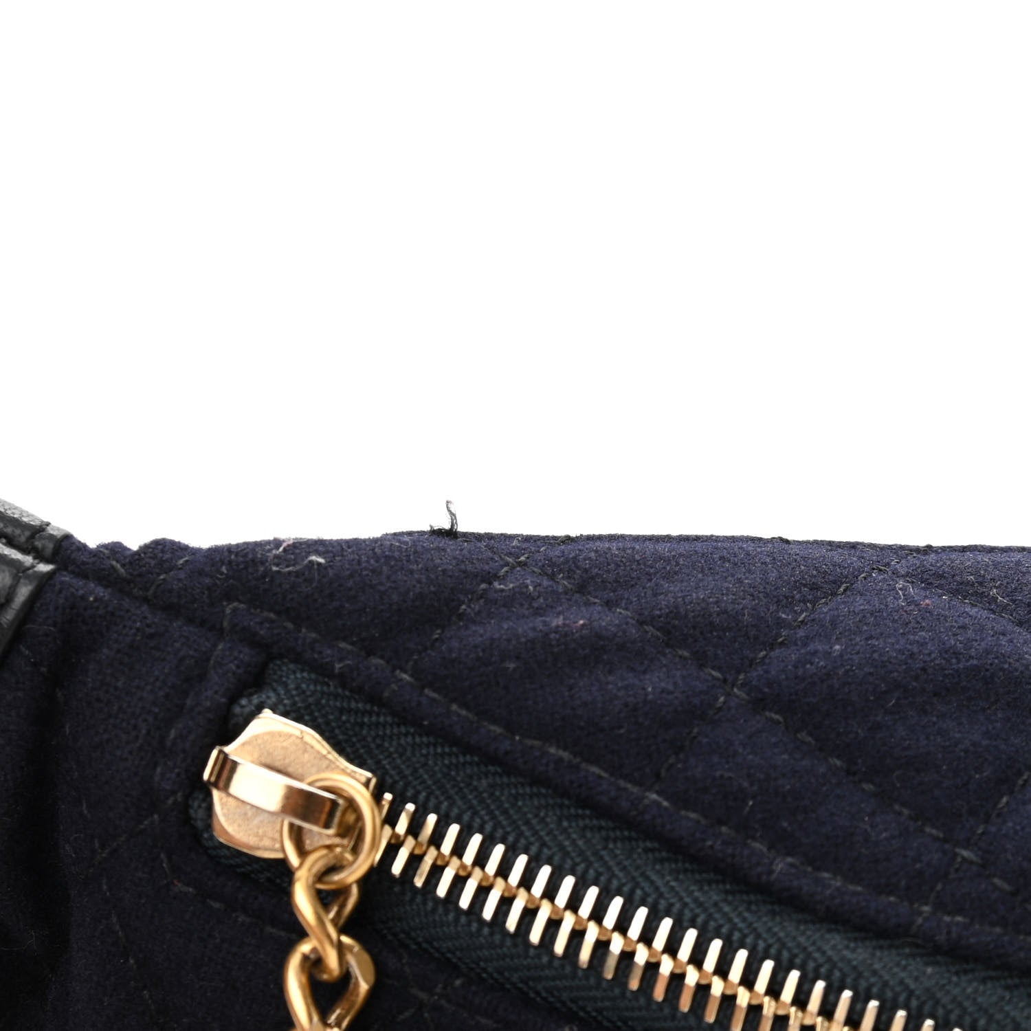 Chanel Wool Lambskin Quilted Paris Hamburg Charms Waist Bag Dark Navy 10 of 10