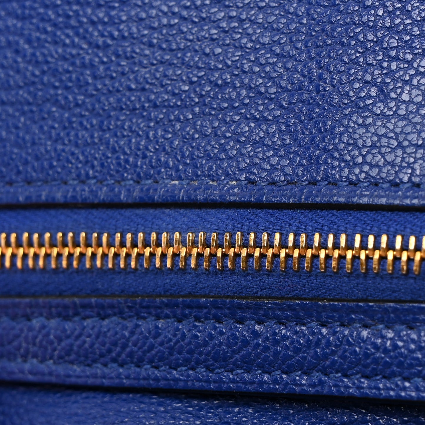 Chevre Mysore Bearn Gusset Wallet Bleu Electrique