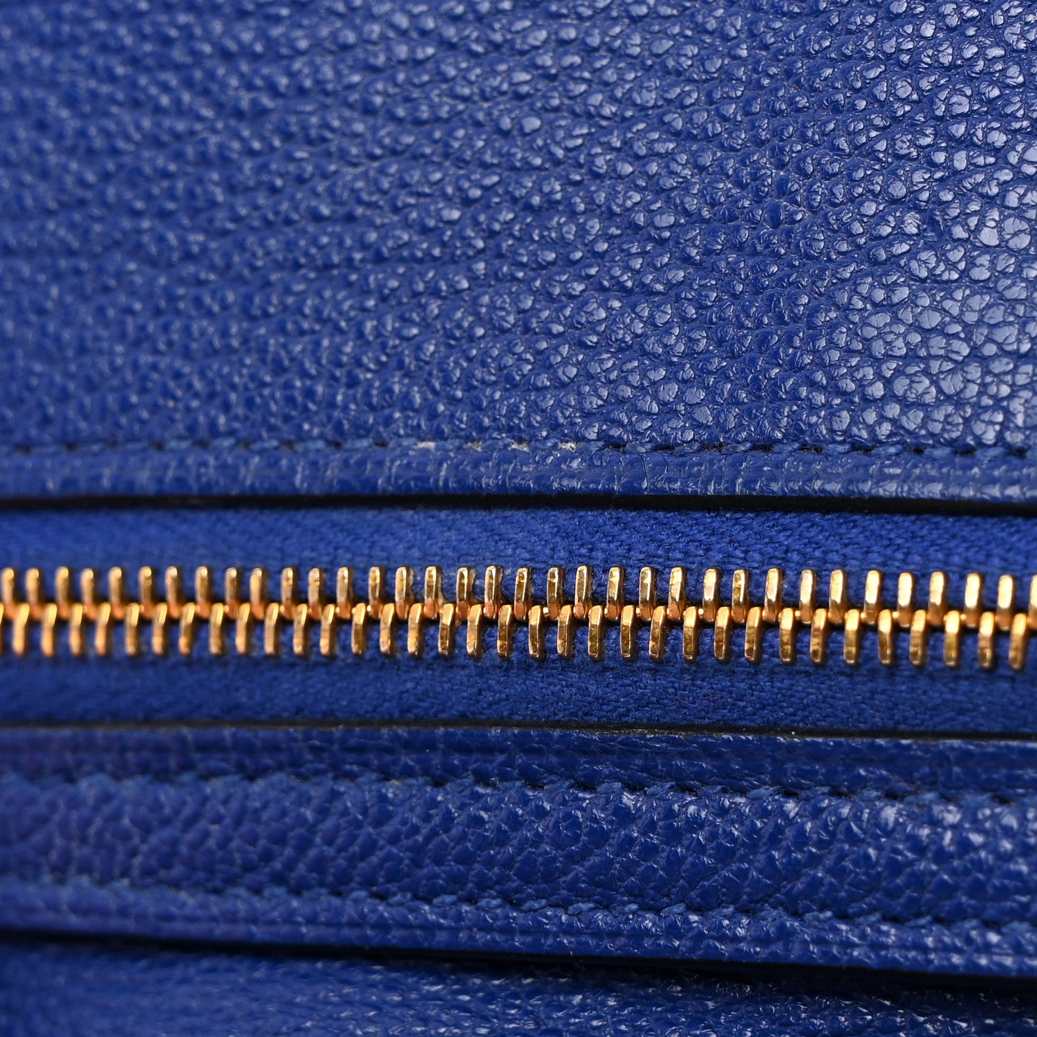 Hermes Chevre Mysore Bearn Gusset Wallet Bleu Electrique 12 of 13