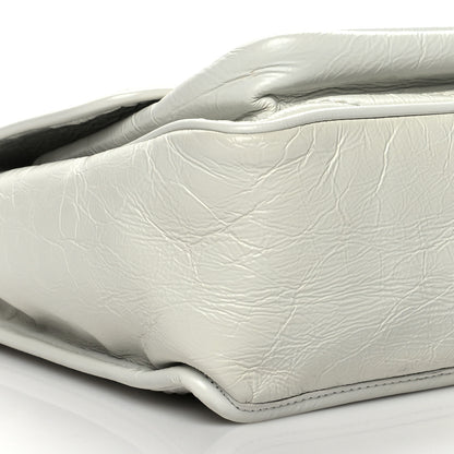 Saint Laurent Crinkled Calfskin Matelasse Monogram Medium Niki Chain Satchel Dirty White 9 of 10