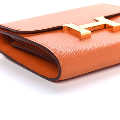 Hermes Epsom Constance Short Wallet Orange 8 of 12