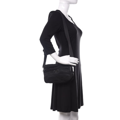 Prada Tessuto Nylon Crossbody Bag Black 2 of 10