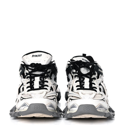 Balenciaga Rubber Mesh Bi-Color Mens Track.2 Open Sneakers 43 Black White 2 of 10