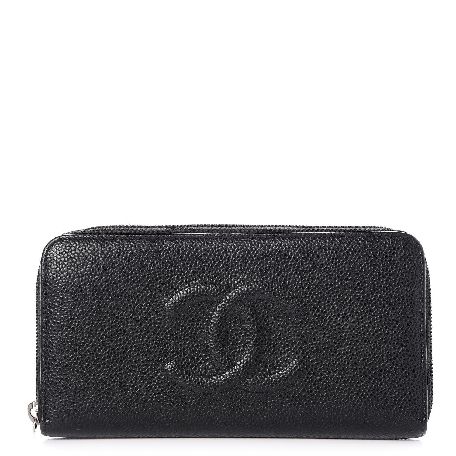 Chanel Caviar Large Timeless CC Zip Around Wallet Black 1 of 10