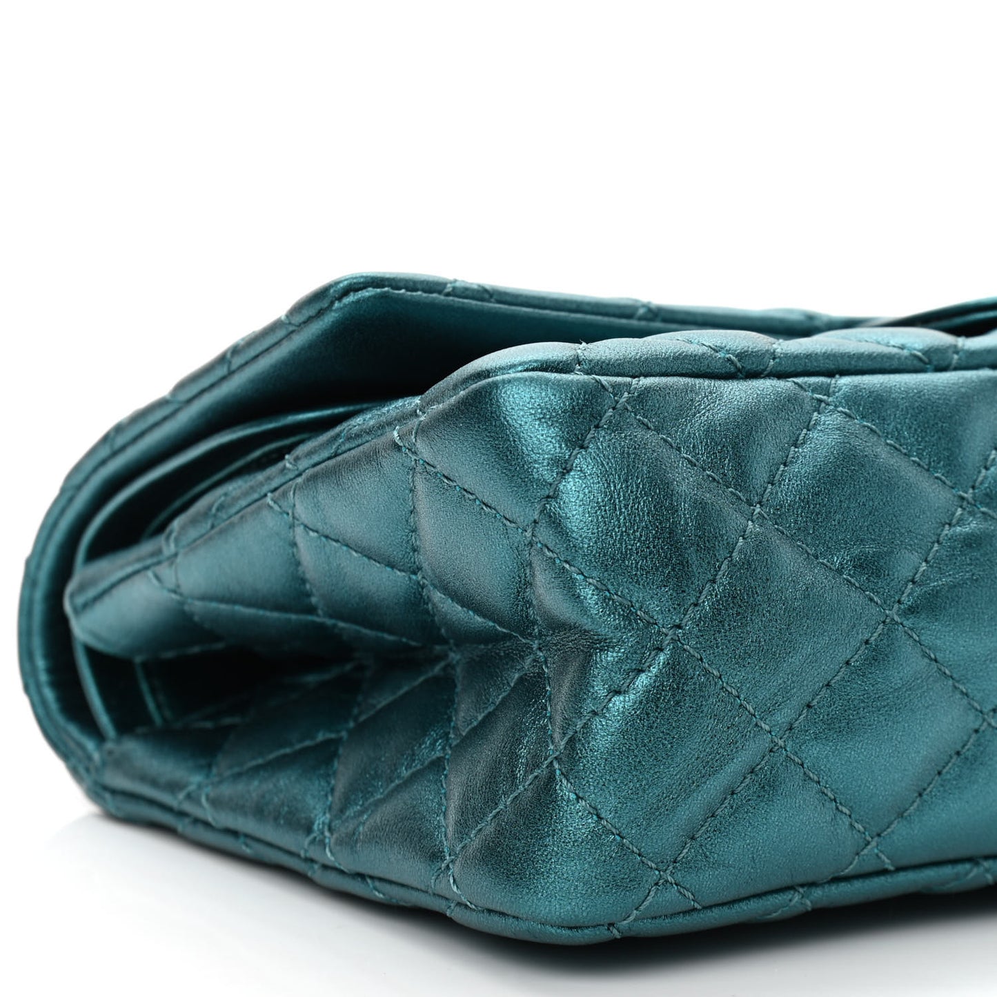 Metallic Calfskin 2.55 Reissue 225 Flap Turquoise