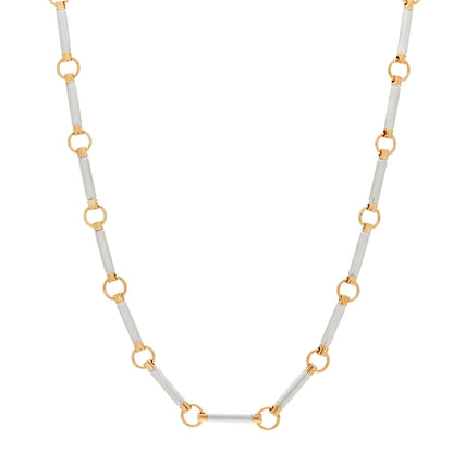 Foundrae 18K Yellow White Gold Element Chain Necklace 1 of 6