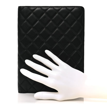 Chanel Lambskin Quilted Large Agenda Cover Black 2 of 6