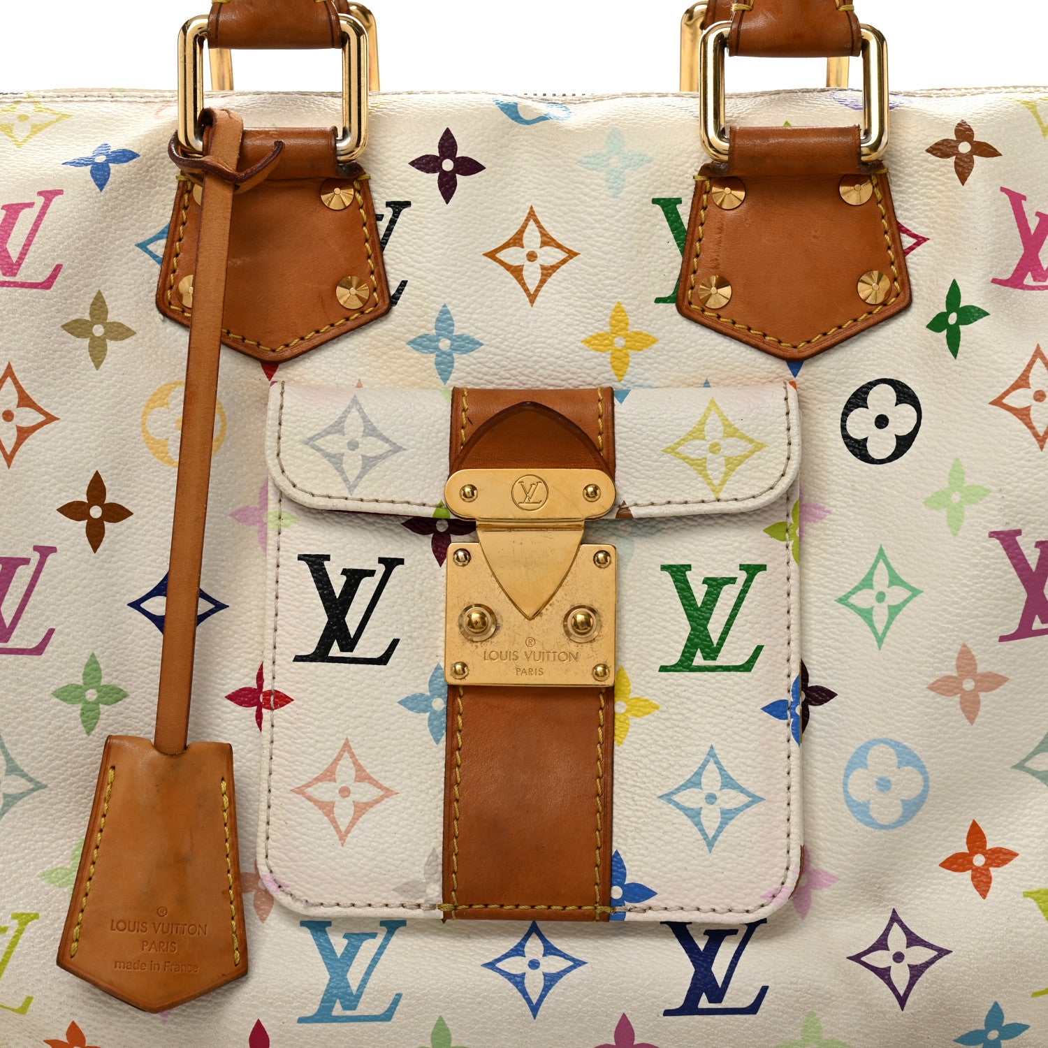 Louis Vuitton Monogram Multicolor Speedy 30 White 6 of 11