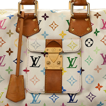 Louis Vuitton Monogram Multicolor Speedy 30 White 6 of 11