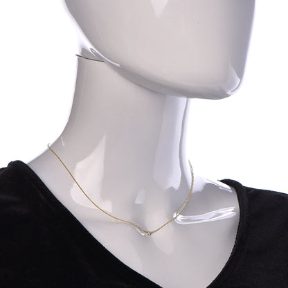 Tiffany 18K Yellow Gold Diamond .50ct Elsa Peretti Diamonds by the Yard Pendant Necklace 2 of 7
