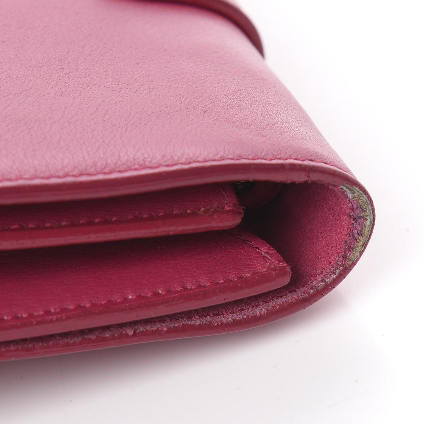Calfskin Small Classic Y Satchel Fuchsia