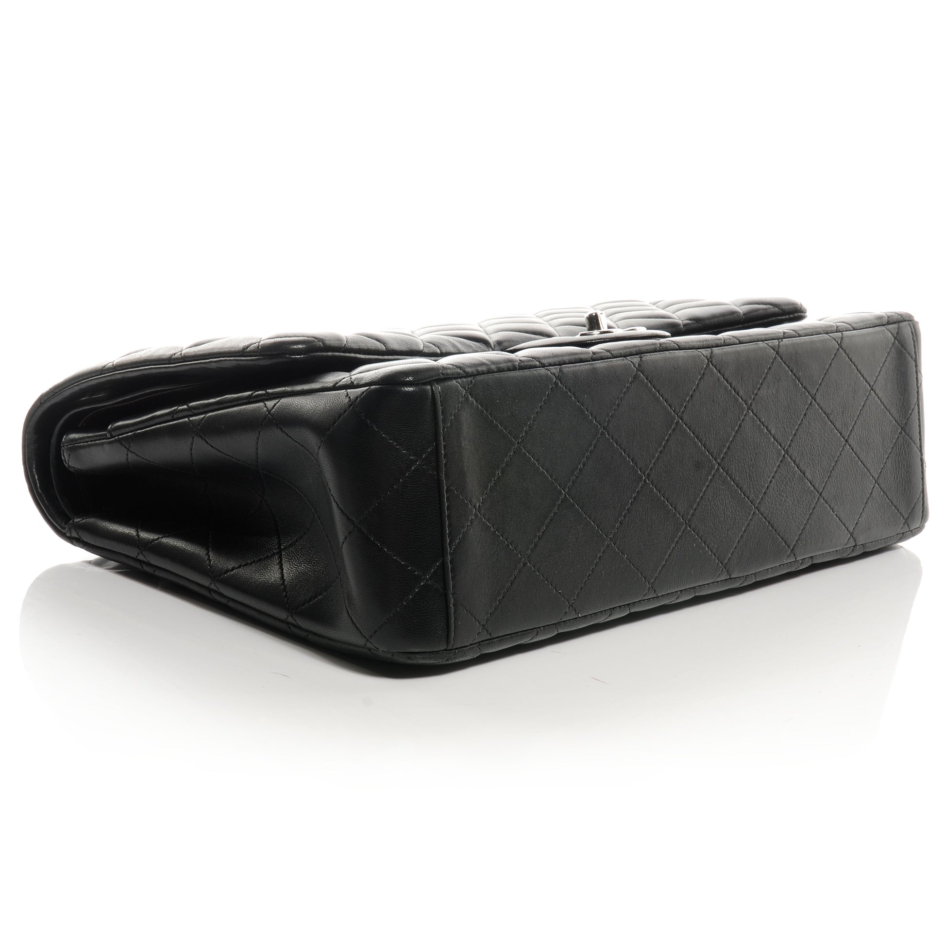 Chanel Lambskin Quilted Maxi Double Flap Black 4 of 9