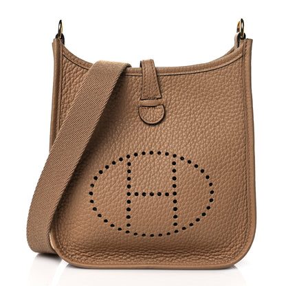 Hermes Taurillon Clemence Evelyne TPM Biscuit 1 of 10