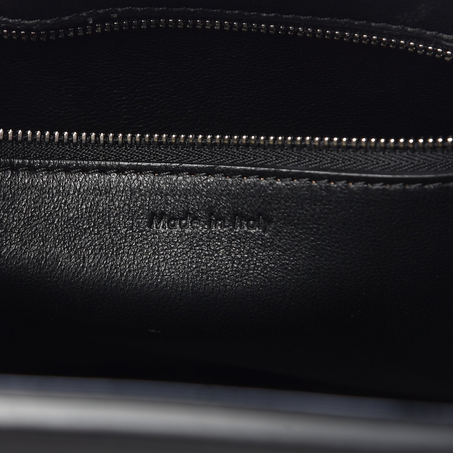 Smooth Calfskin Large Bi-Color Edge Shoulder Bag Almond