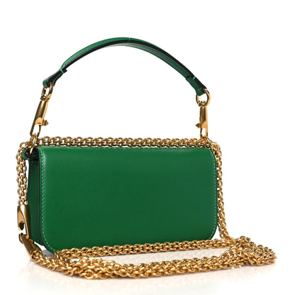 Valentino Garavani Calfskin Vlogo Small Loco Shoulder Bag Gea Green 3 of 9