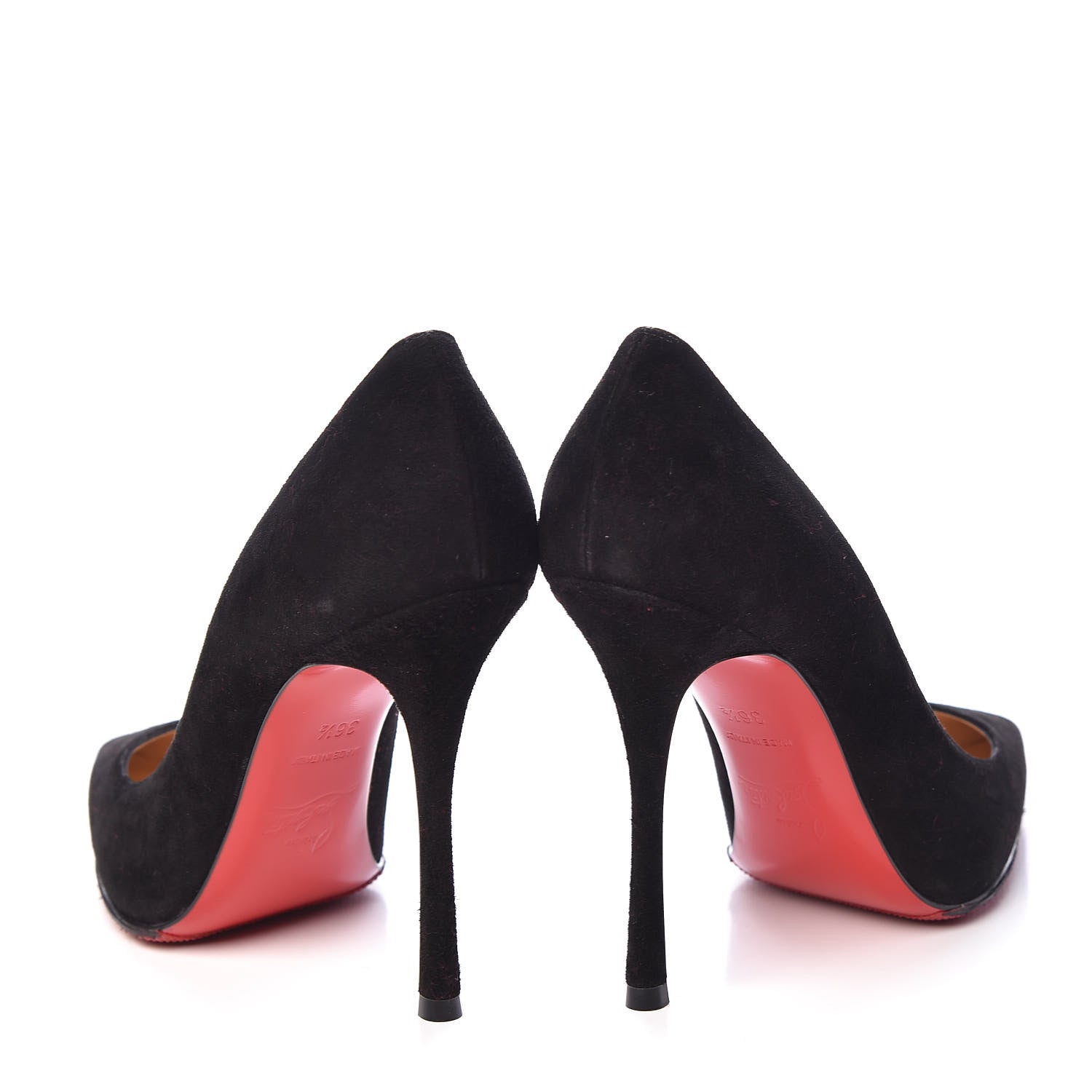 Christian Louboutin Veau Velours Decoltish 100 Pumps 36.5 Black 6 of 16
