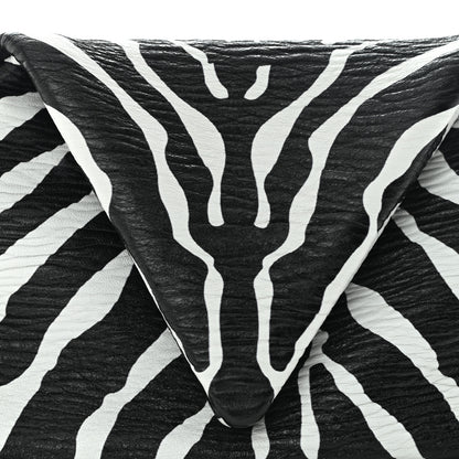 Bottega Veneta Nappa BV Trine Clutch Zebra 7 of 10