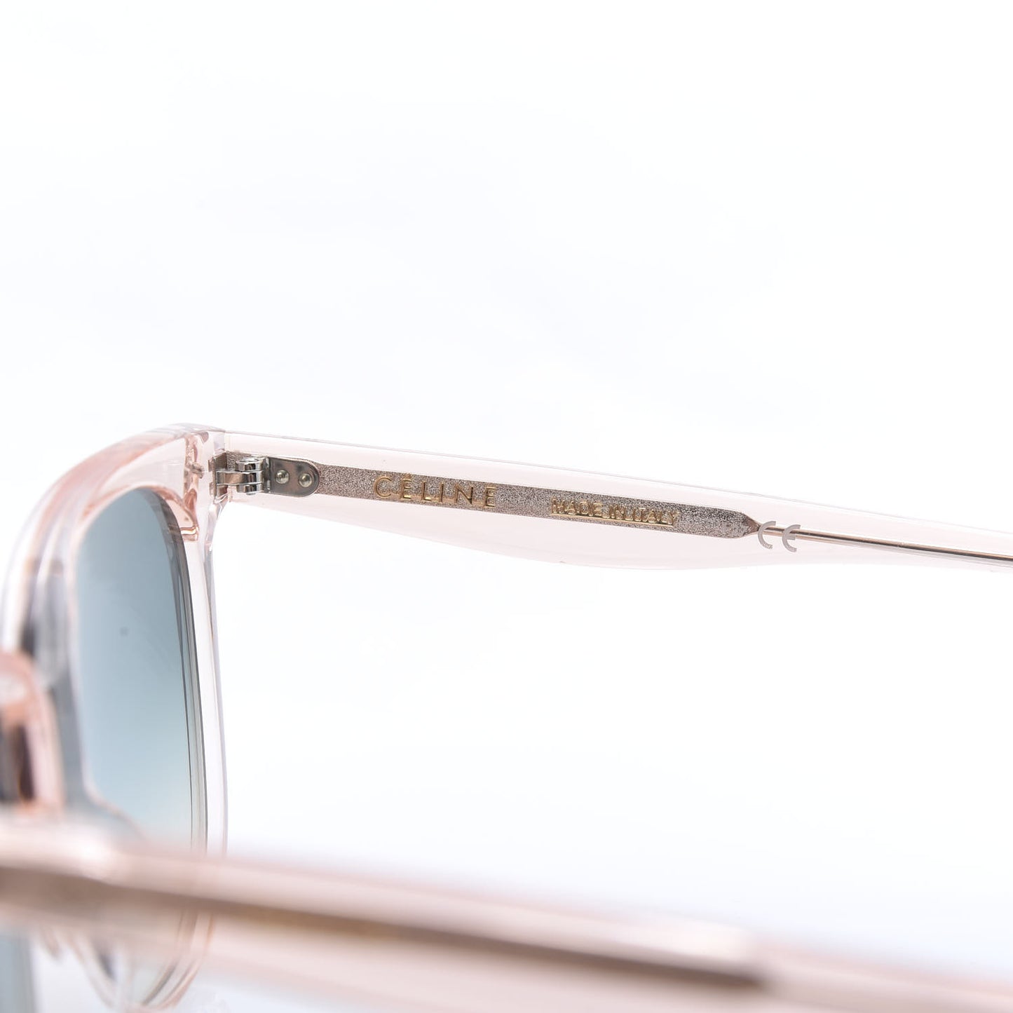 Acetate CL40022F Sunglasses Baby Pink Turquoise