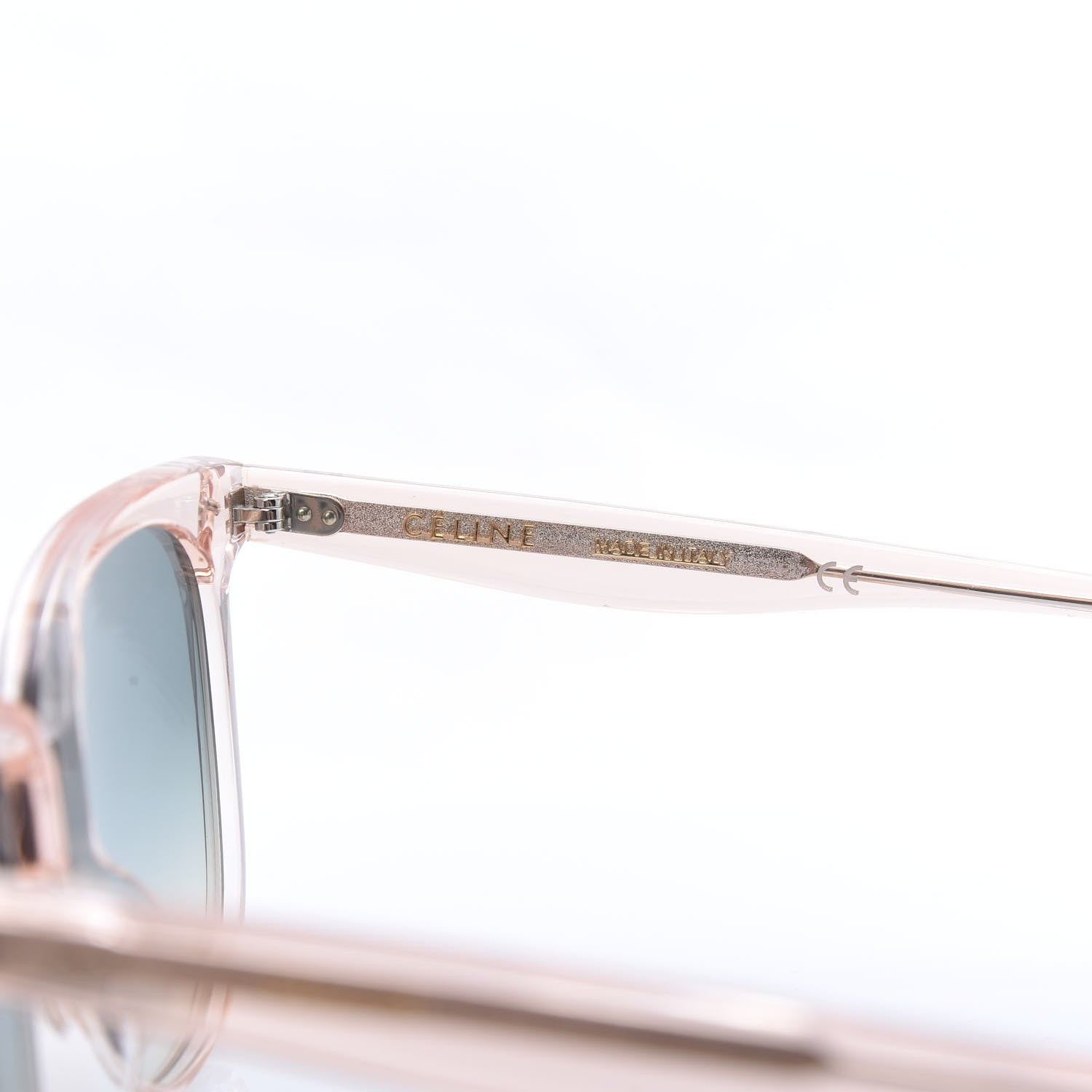 Celine Acetate CL40022F Sunglasses Baby Pink Turquoise 6 of 7