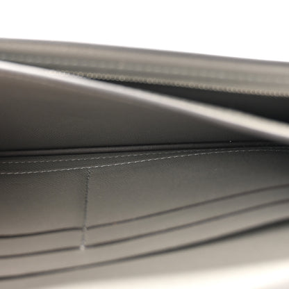 Hermes Madame Calfskin Kelly Pocket Long Wallet Gris Meyer 5 of 9