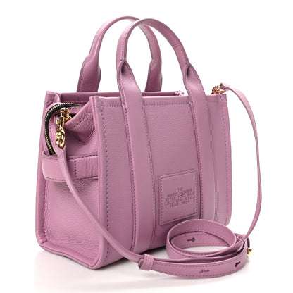 Marc Jacobs Grained Calfskin Small The Tote Bag Orchid Haze 3 of 9