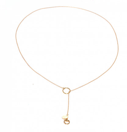 Gucci 18K Rose Gold Horsebit Lariat Necklace 4 of 6