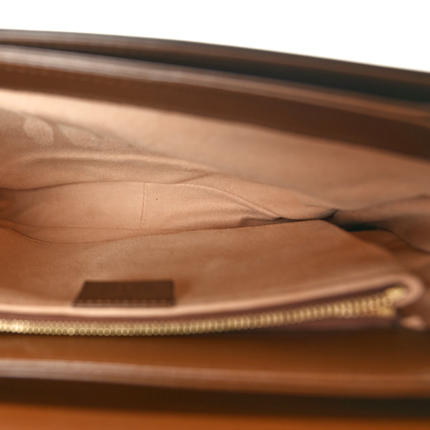 GG Supreme Monogram Horsebit 1955 Shoulder Bag Beige Brown Sugar
