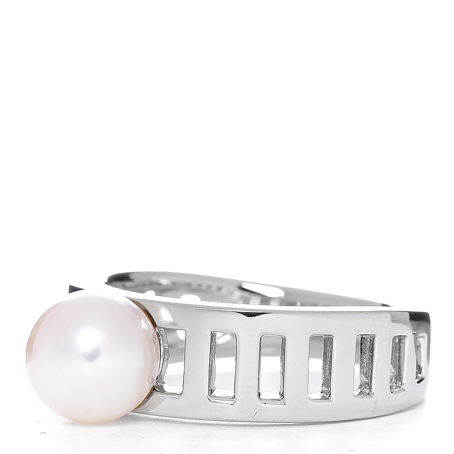Mikimoto Platinum Akoya Pearl 7.5mm Ring 53 6.5 3 of 5
