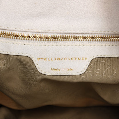Stella McCartney Cotton Canvas Fruit Print Small Falabella Fold Over Tote White 6 of 8
