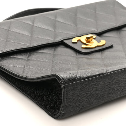 Chanel Caviar Quilted Briefcase Laptop Bag Black 10 of 11