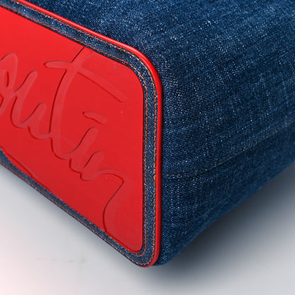 Christian Louboutin Denim Spiked Small Cabarock Shopper Tote 9 of 9