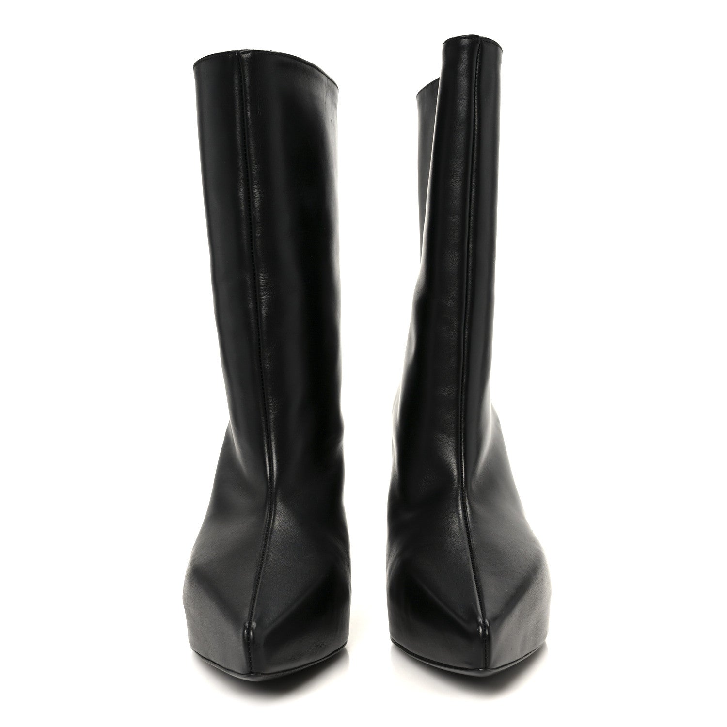 Givenchy Calfskin G Lock 80mm Wedge Low Boots 38 Black 3 of 10