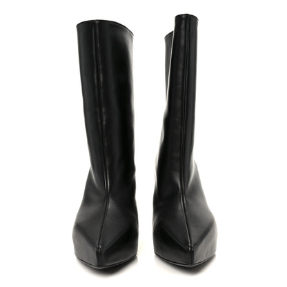 Givenchy Calfskin G Lock 80mm Wedge Low Boots 38 Black 3 of 10