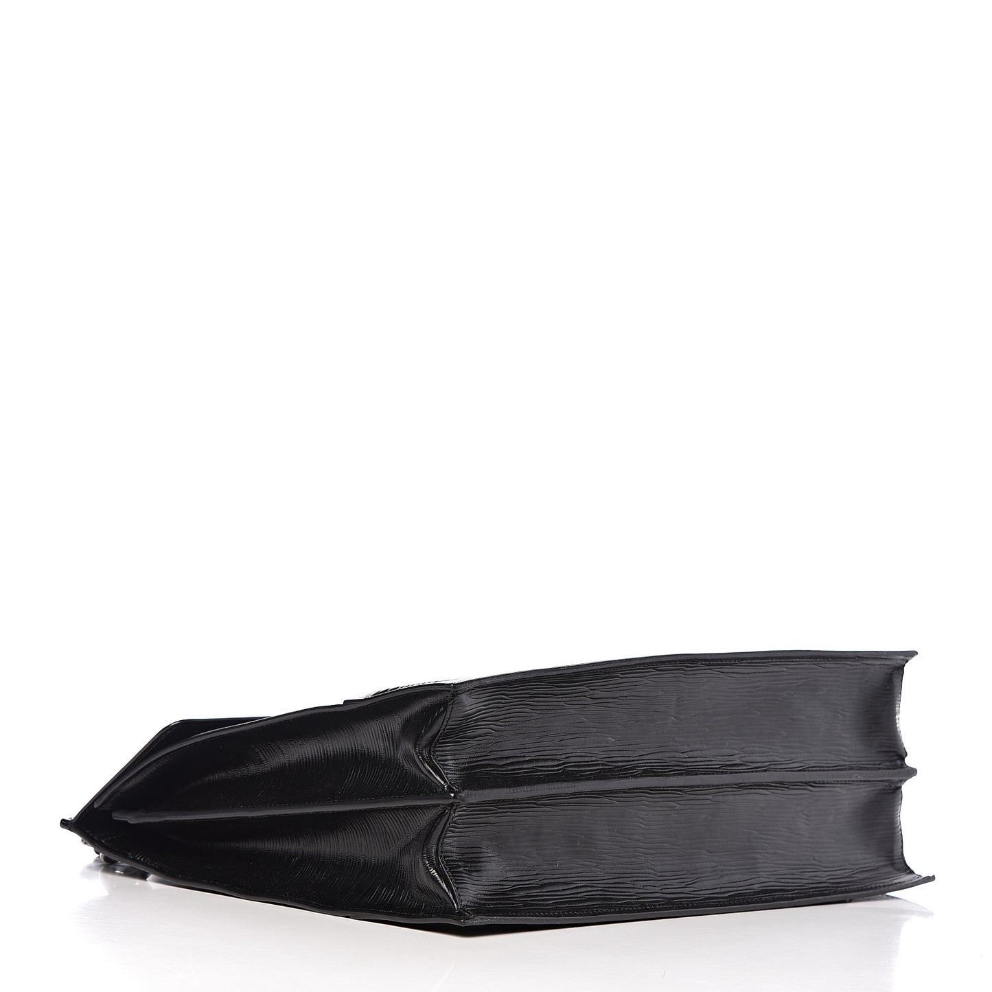 Legno Calfskin Palazzo Top Handle Briefcase Black