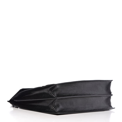 Versace Legno Calfskin Palazzo Top Handle Briefcase Black 4 of 9