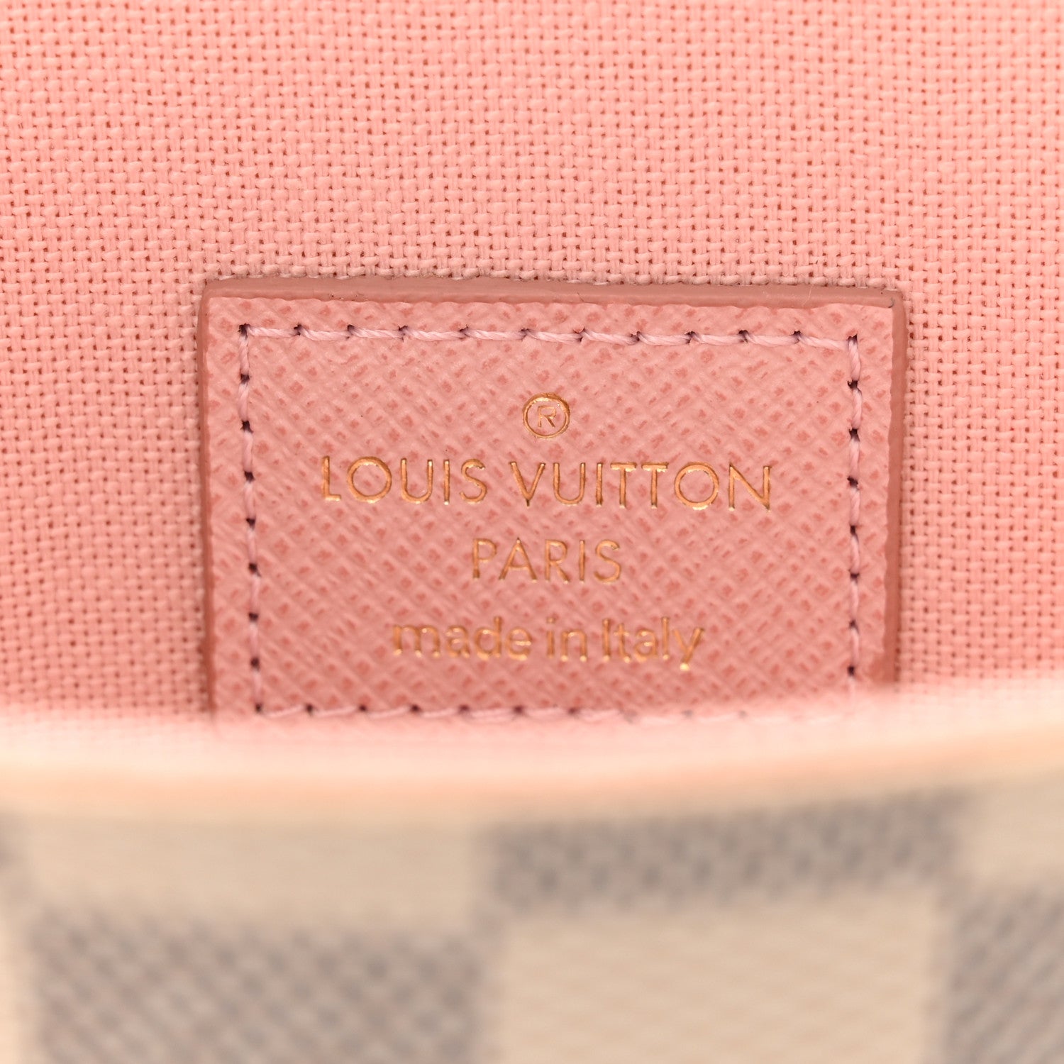 Louis Vuitton Damier Azur Pochette Felicie Chain Wallet Rose Ballerine 7 of 11