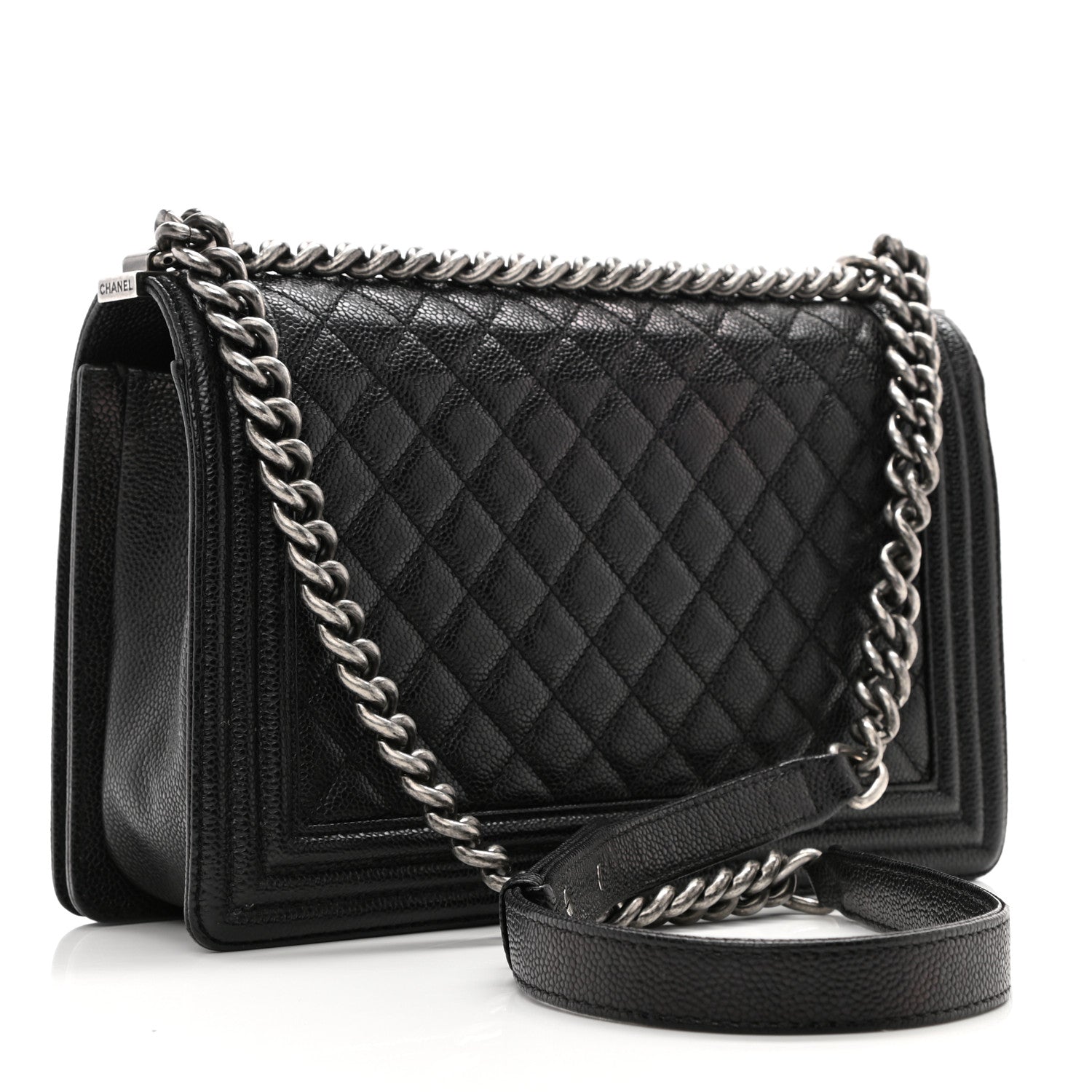 Chanel Caviar Quilted New Medium Boy Flap Black 3 of 13