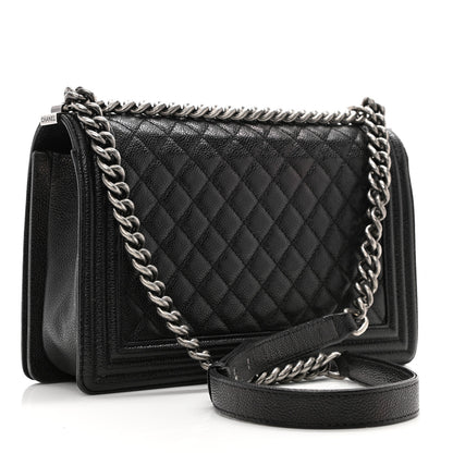 Chanel Caviar Quilted New Medium Boy Flap Black 3 of 13