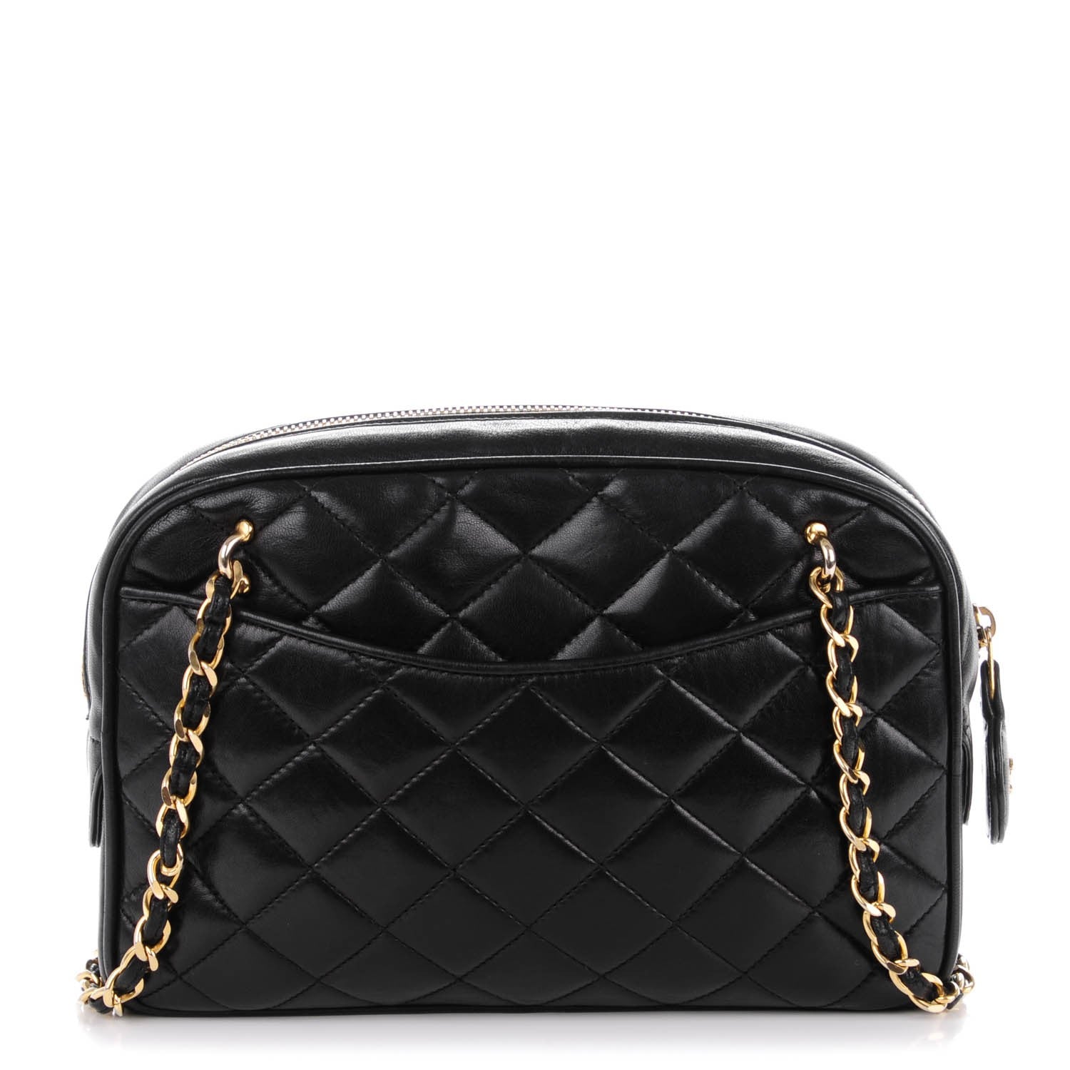 Chanel Lambskin Quilted Camera Case Black 1 of 7