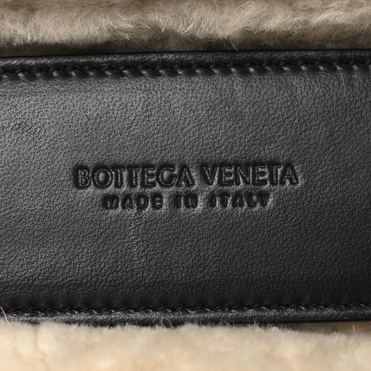 Bottega Veneta Calfskin Shearling Bang Bang Vanity Case Light Brown Teddy 6 of 11