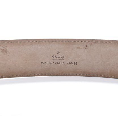 Gucci Guccissima Lovely Heart GG Belt 90 36 Peonia Flower 5 of 7