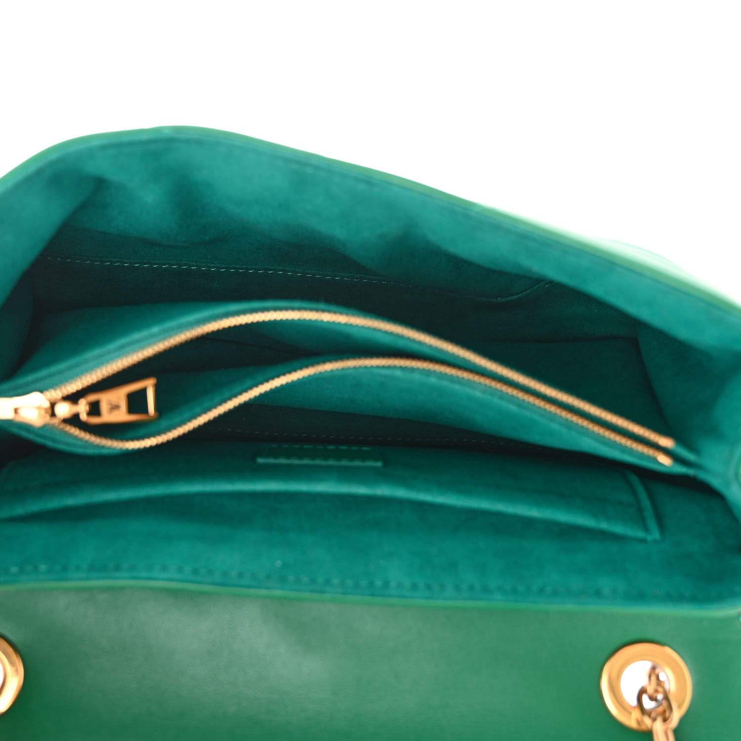 Louis Vuitton Calfskin New Wave Chain Bag MM NM Emerald 5 of 9