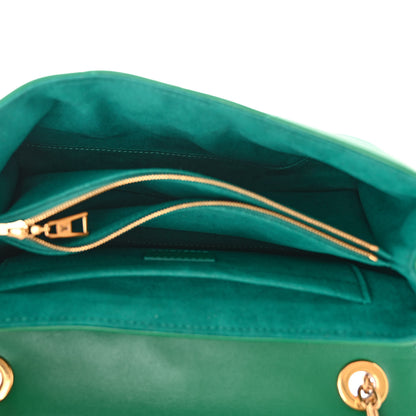 Louis Vuitton Calfskin New Wave Chain Bag MM NM Emerald 5 of 9