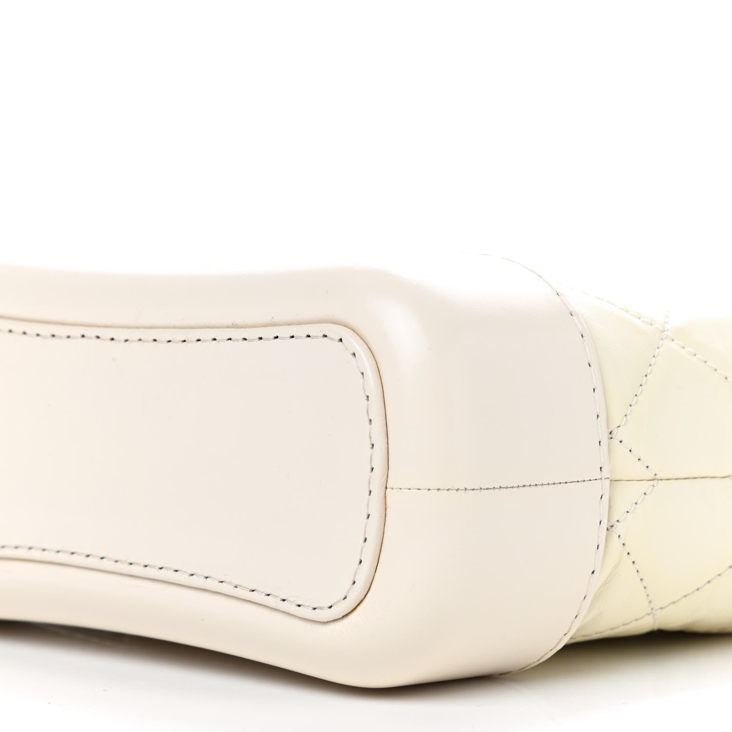Chanel Aged Calfskin Quilted Small Gabrielle Hobo White 11 of 11