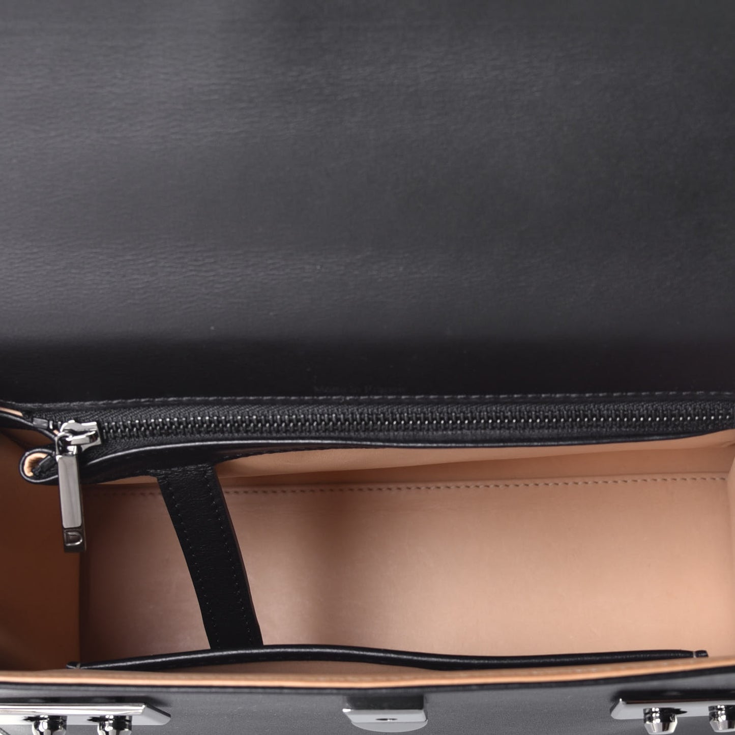 Calfskin MM Tempete Satchel Black