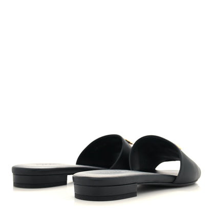 Chanel Lambskin Enamel CC Mules 37.5 Black 4 of 8