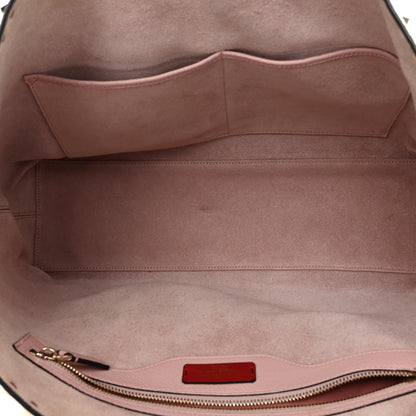 Valentino Garavani Grained Calfskin Rockstud Shoulder Tote Water Rose 5 of 10