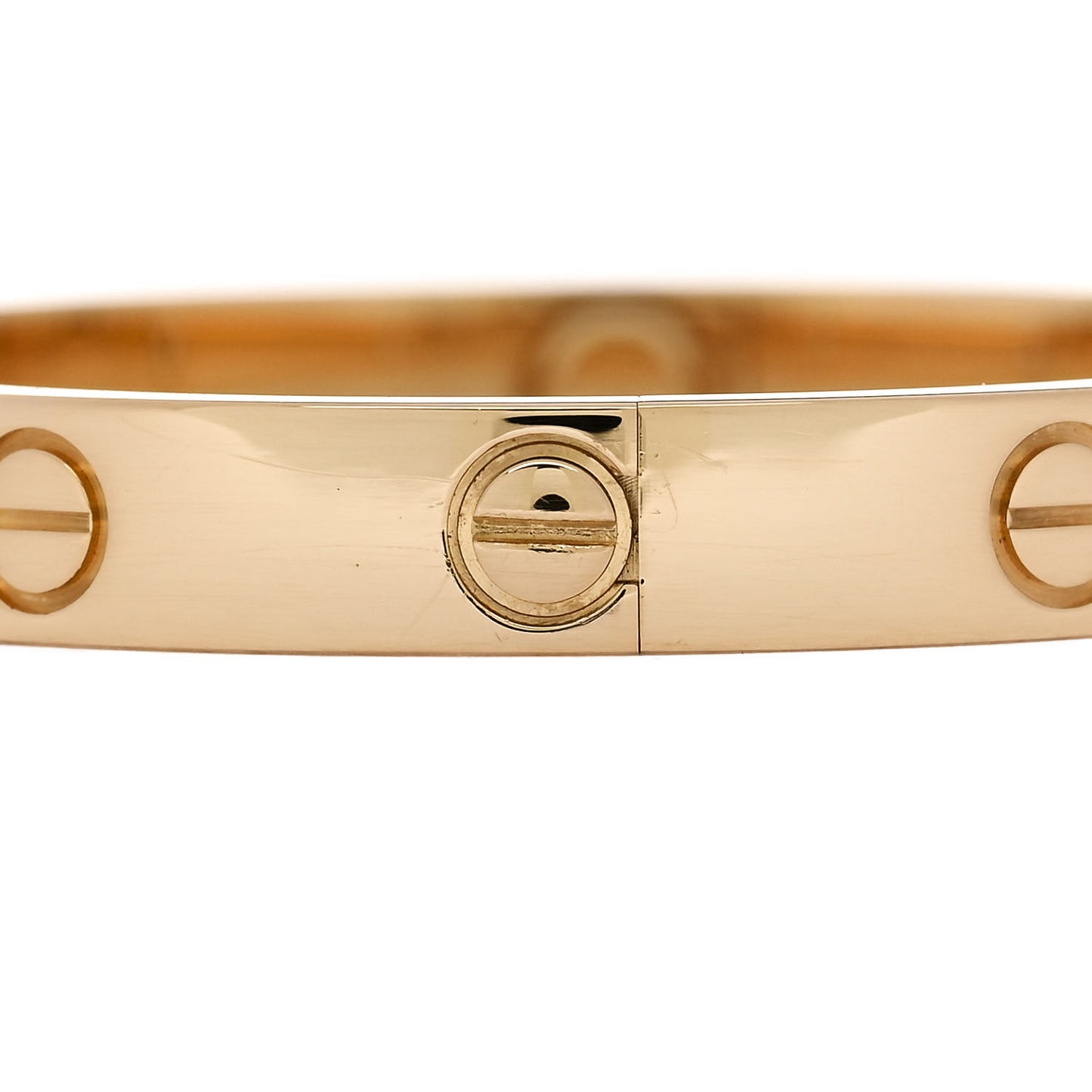 18K Yellow Gold 4 Diamond LOVE Bracelet 15