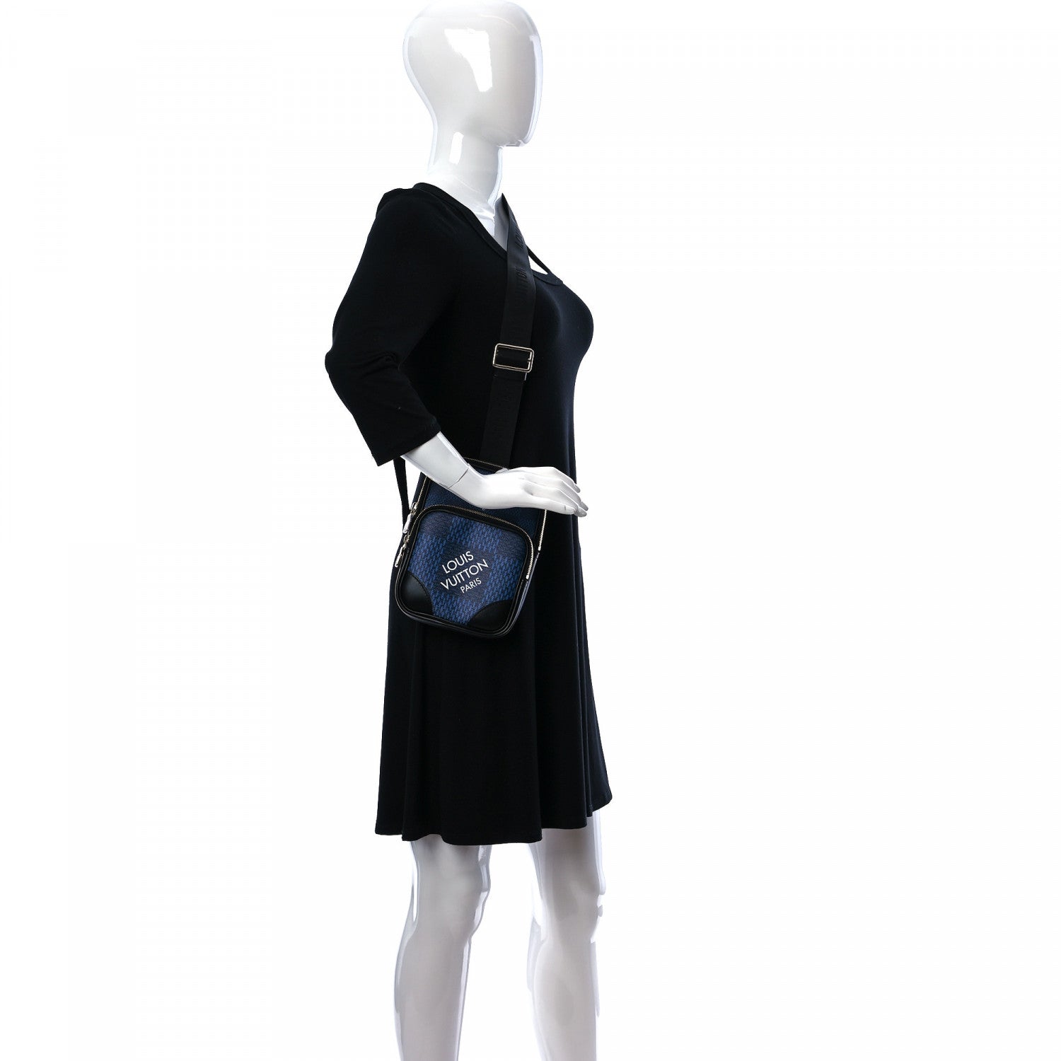 Louis Vuitton Damier Graphite 3D Amazone Sling Bag Navy Black 2 of 11