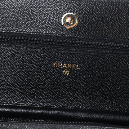 Chanel Caviar Quilted Coco Candy Wallet On Chain WOC Black 6 of 13